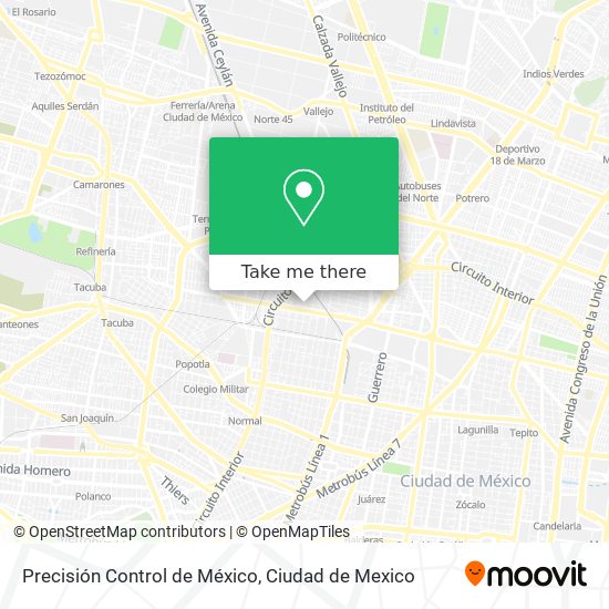 Mapa de Precisión Control de México