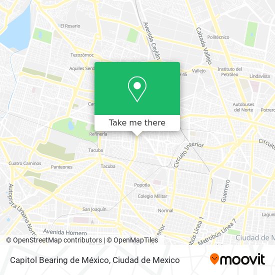 Mapa de Capitol Bearing de México