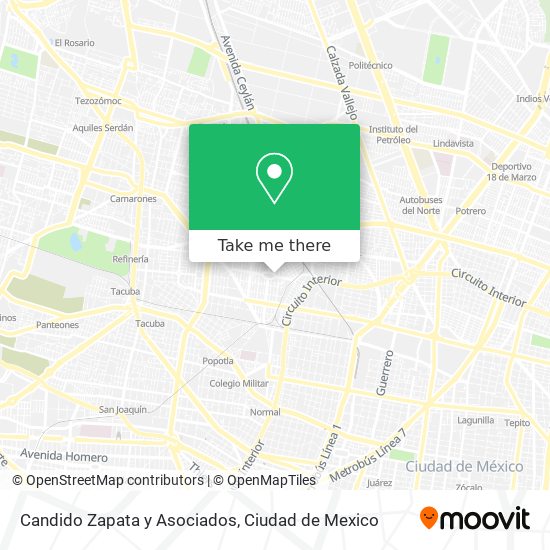Candido Zapata y Asociados map