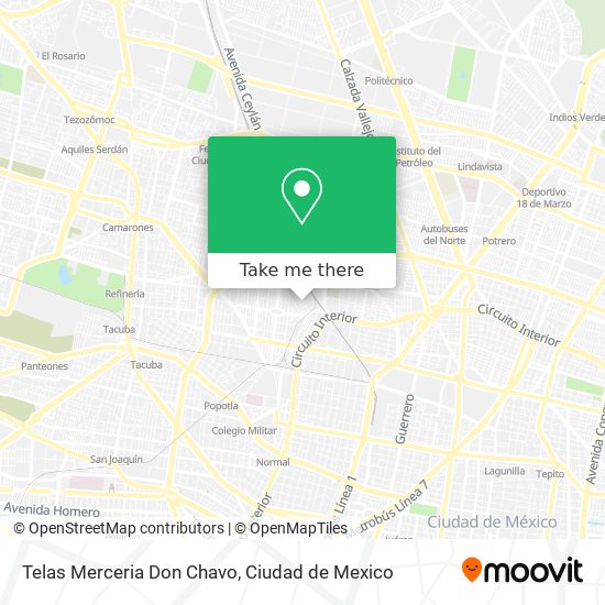 Mapa de Telas Merceria Don Chavo