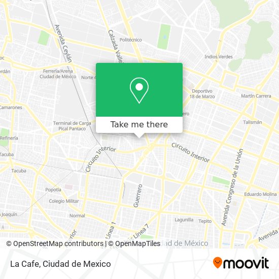 La Cafe map