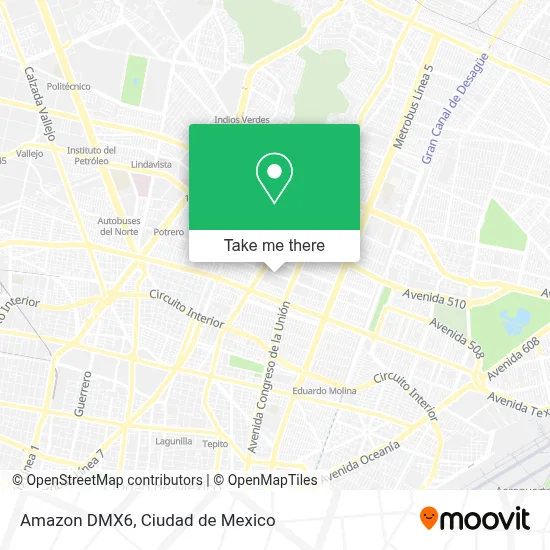 Amazon DMX6 map