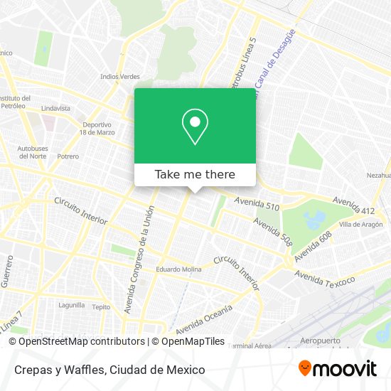 Crepas y Waffles map