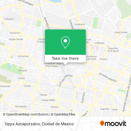 Opps Azcapotzalco map