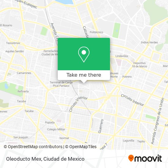 Oleoducto Mex map