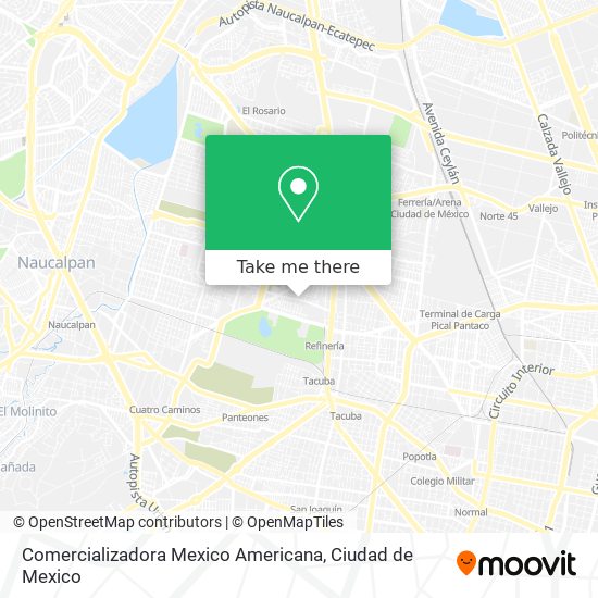 Comercializadora Mexico Americana map