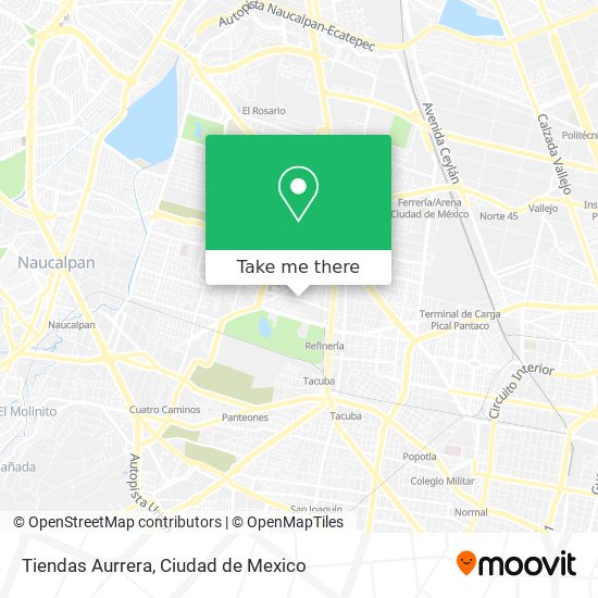 Tiendas Aurrera map