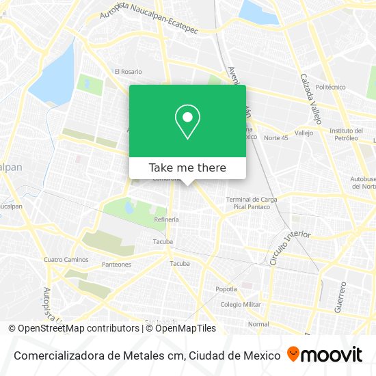 Comercializadora de Metales cm map