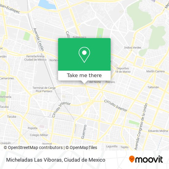 Micheladas Las Viboras map