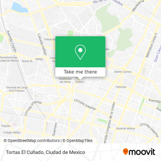 Tortas El Cuñado map