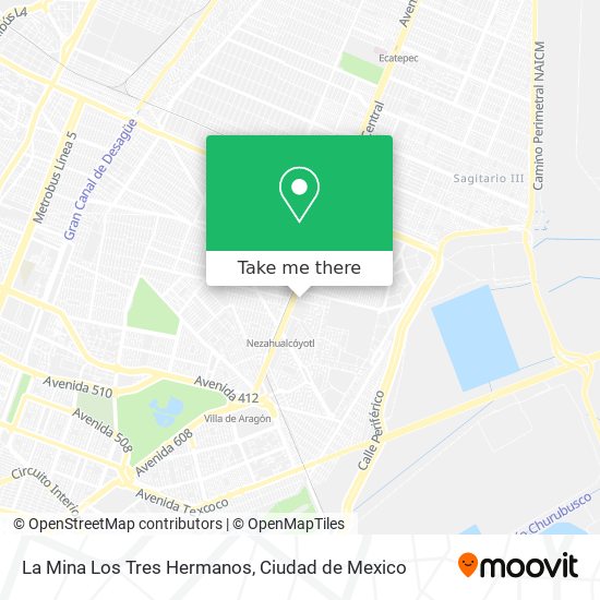 Mapa de La Mina Los Tres Hermanos