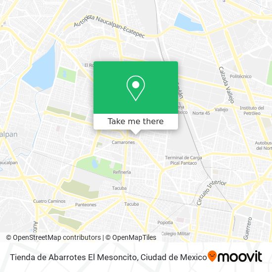 Tienda de Abarrotes El Mesoncito map