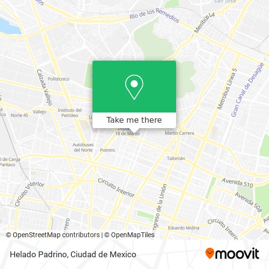 Helado Padrino map