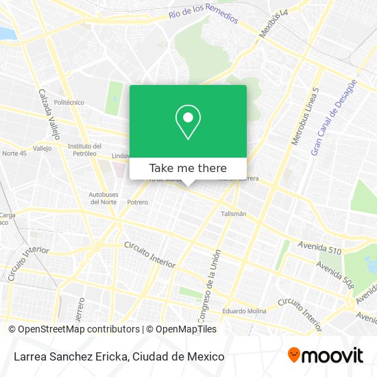 Larrea Sanchez Ericka map