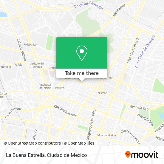 La Buena Estrella map