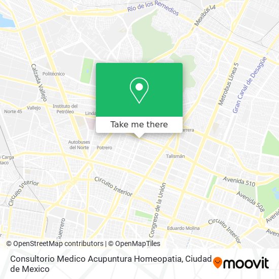 Mapa de Consultorio Medico Acupuntura Homeopatia