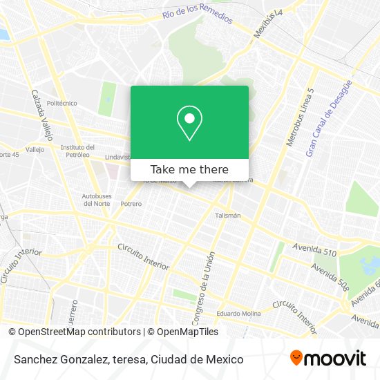 Sanchez Gonzalez, teresa map