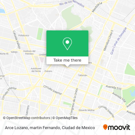 Mapa de Arce Lozano, martin Fernando