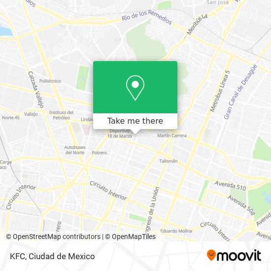 Mapa de KFC