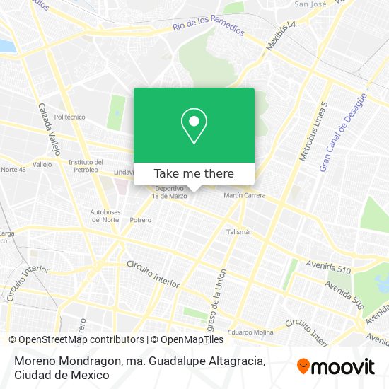 Moreno Mondragon, ma. Guadalupe Altagracia map