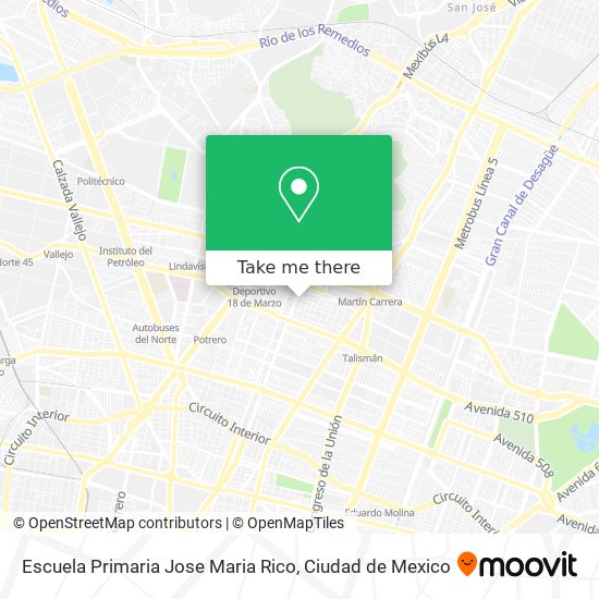 Escuela Primaria Jose Maria Rico map