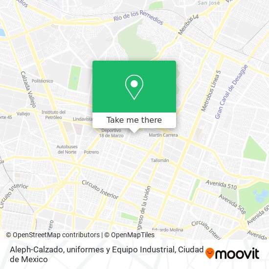 Aleph-Calzado, uniformes y Equipo Industrial map