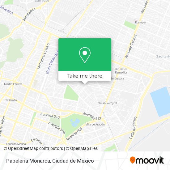 Papeleria Monarca map