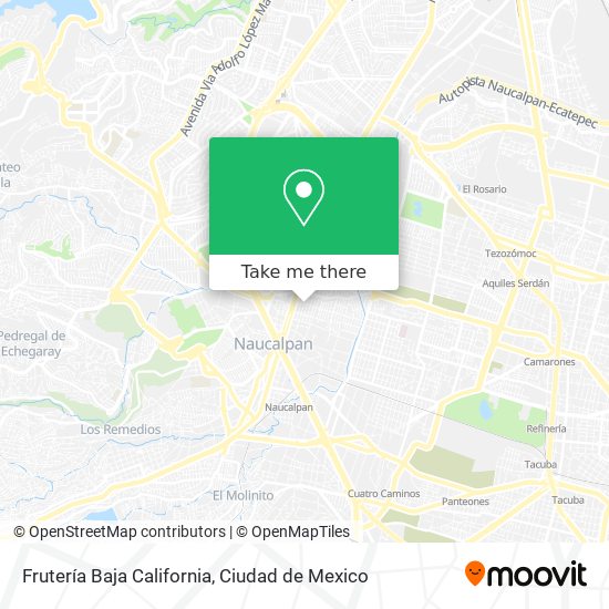 Frutería Baja California map