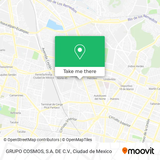 GRUPO COSMOS, S.A. DE C.V. map
