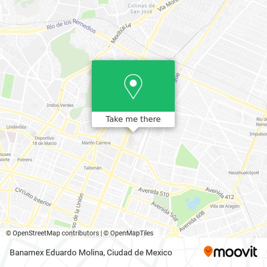 Banamex Eduardo Molina map