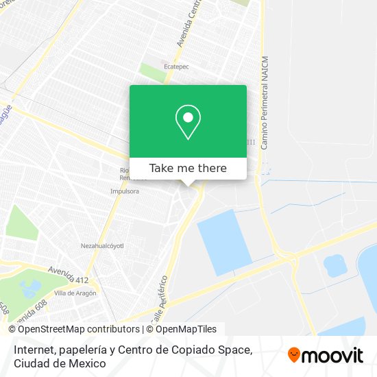 Mapa de Internet, papelería y Centro de Copiado Space