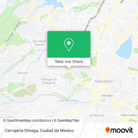 Cerrajeria Omega map