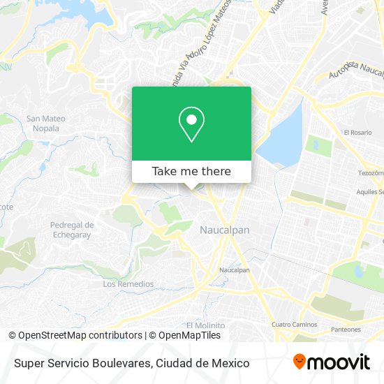 Super Servicio Boulevares map