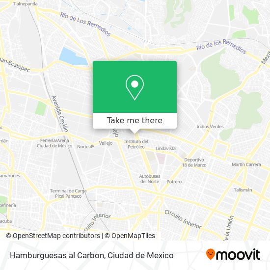 Hamburguesas al Carbon map