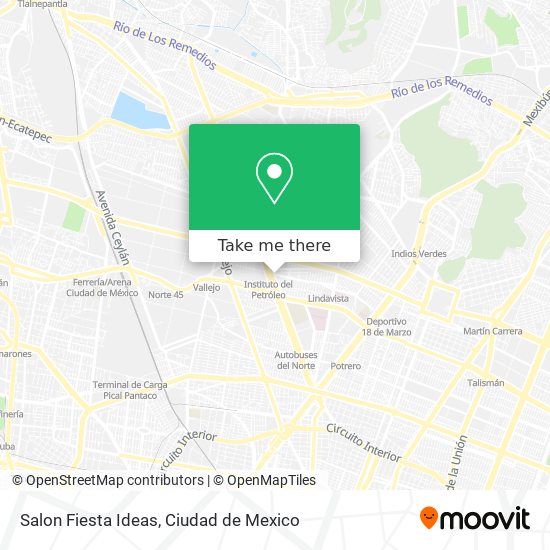 Salon Fiesta Ideas map