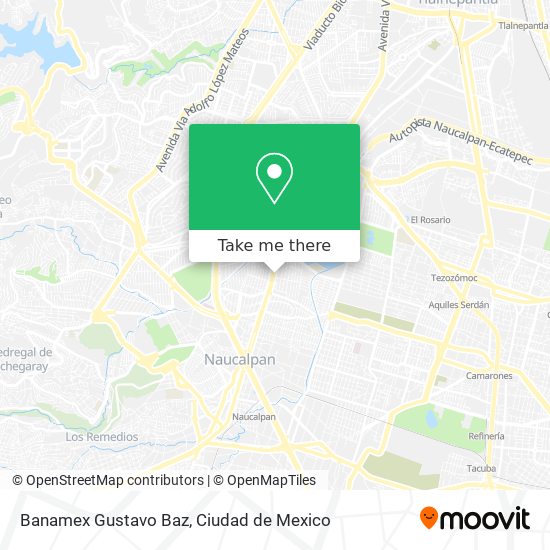 Banamex Gustavo Baz map