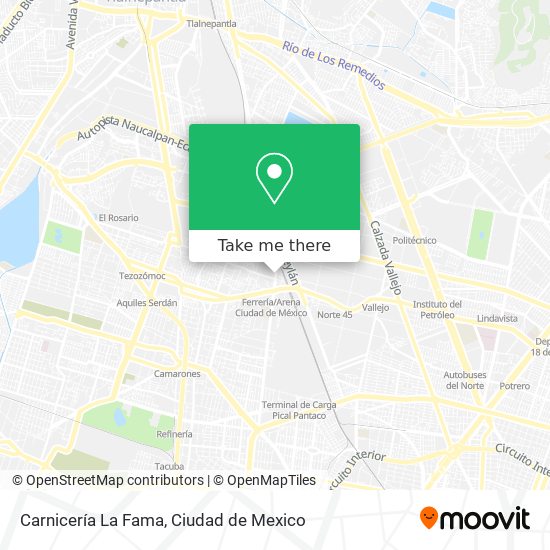 Mapa de Carnicería La Fama