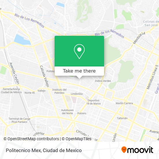 Politecnico Mex map