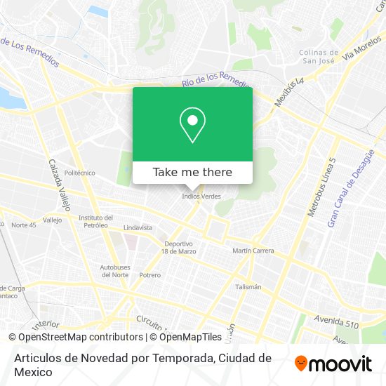 Articulos de Novedad por Temporada map