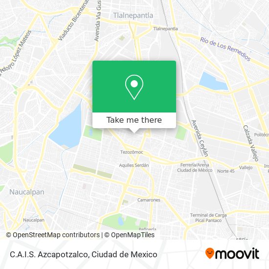 C.A.I.S. Azcapotzalco map