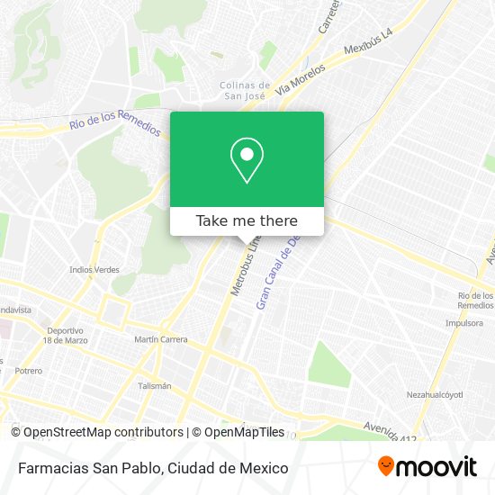 Mapa de Farmacias San Pablo