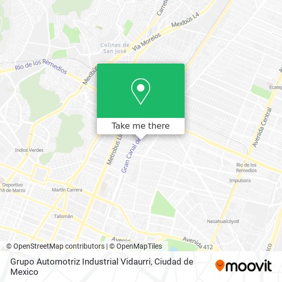 Grupo Automotriz Industrial Vidaurri map