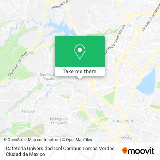 Cafeteria Universidad Icel Campus Lomas Verdes map