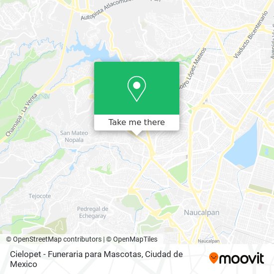 Cielopet - Funeraria para Mascotas map