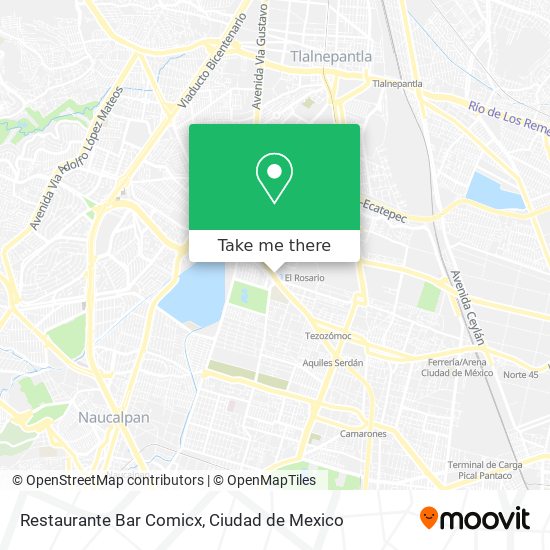 Mapa de Restaurante Bar Comicx