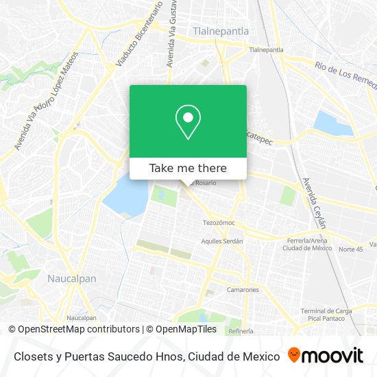 Closets y Puertas Saucedo Hnos map