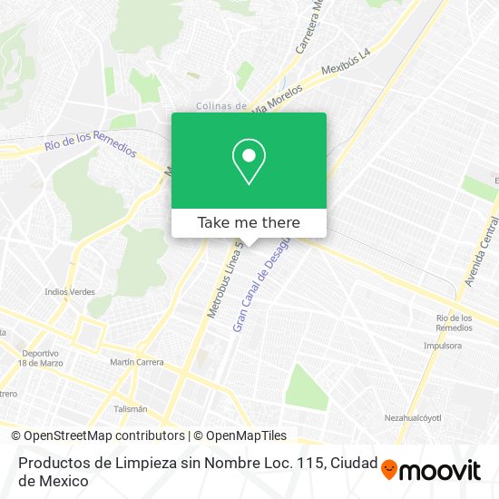 Productos de Limpieza sin Nombre Loc. 115 map