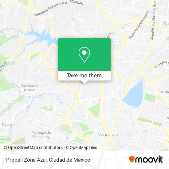 Mapa de Probell Zona Azul