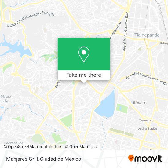 Manjares Grill map