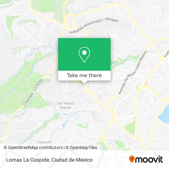 Lomas La Cuspide map